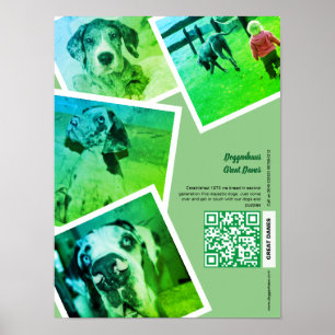 Great Dane Zwinger Werbeplakat Poster