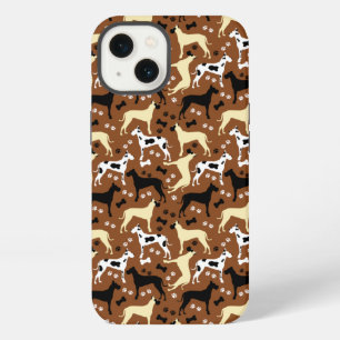 Great Danes Dog Pattern Harlequin iPhone 13 Hülle