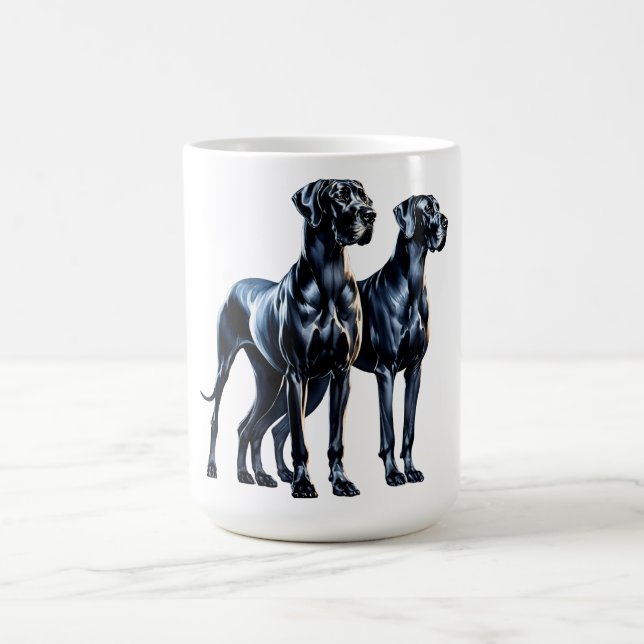 Great Danes Watercolor Kaffeetasse (Mittel)