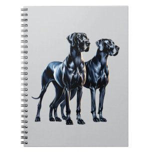 Great Danes Watercolor Notizblock