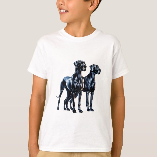 Great Danes Watercolor T-Shirt (Vorderseite)