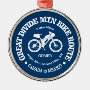 Great Divide Mountain Bike Route (MTB) Ornament Aus Metall