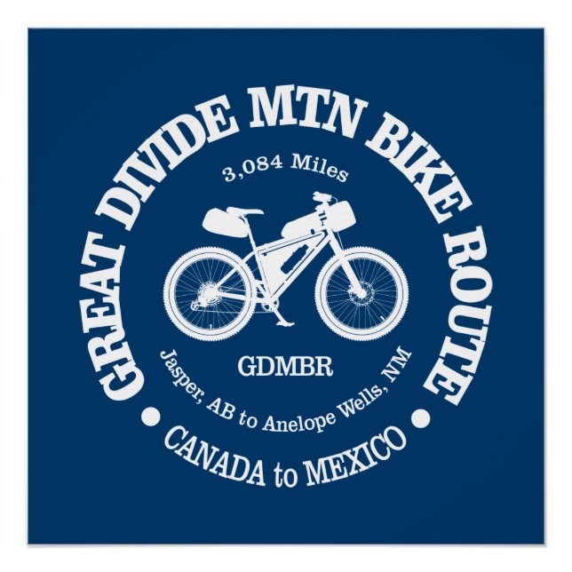 Great Divide Mountain Bike Route (MTB) Poster (Vorderseite)