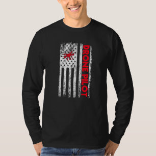 Great Drone Pilot US-Flagge Quadcopter Fliegen T-Shirt