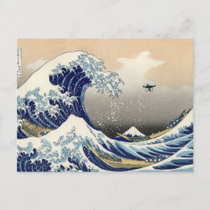 Great Drone Wave Off Kanagawa Postkarte