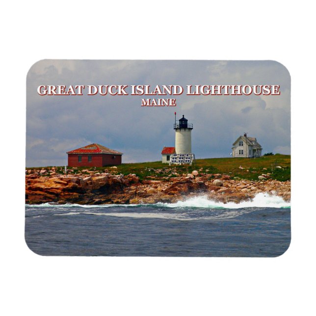 Great Duck Island Lighthouse, Maine Magnet (Horizontal)