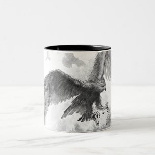 Great Eagles Sketch Zweifarbige Tasse
