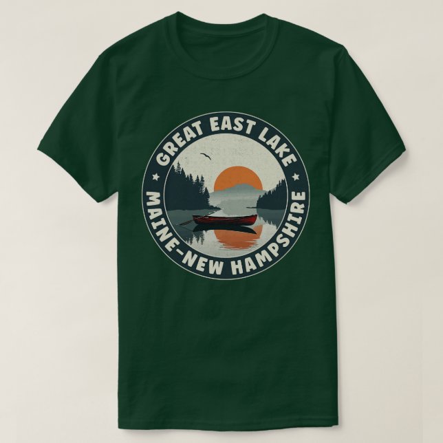 Great East Lake MaineNew Hampshire T-Shirt (Design vorne)