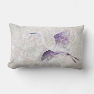Great Egret Digital Art Throw Kissen