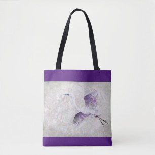 Great Egret Digital Art Tote Bag