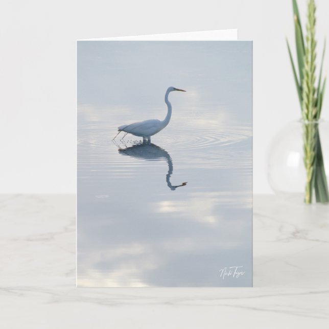 Great Egret notecard Dankeskarte (Vorderseite)