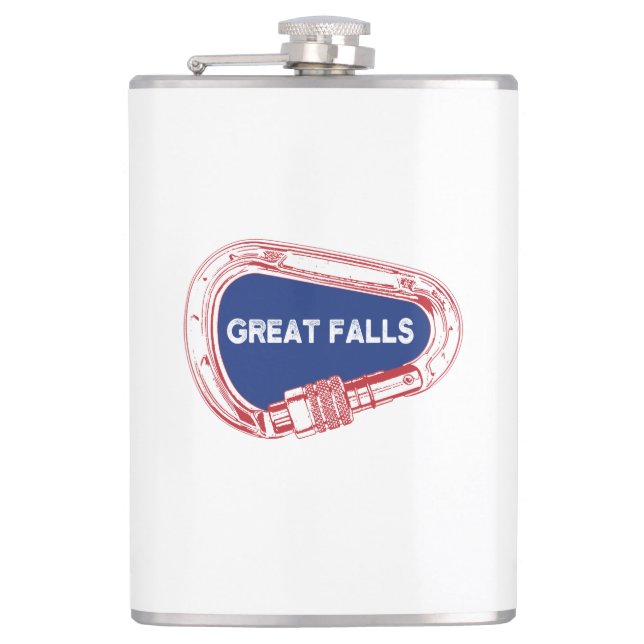 Great Falls Climbing Carabiner Flachmann (Vorderseite)