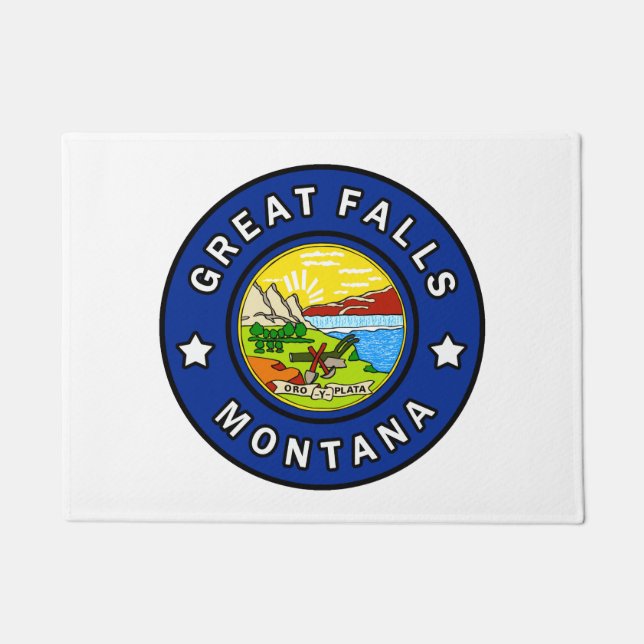 Great Falls Montana Fußmatte (Vorderseite)