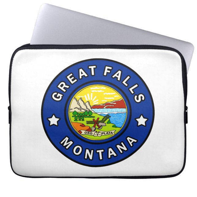 Great Falls Montana Laptopschutzhülle (Vorderseite)