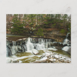 Great Falls of Tinker Creek in Winter, Ohio Postkarte