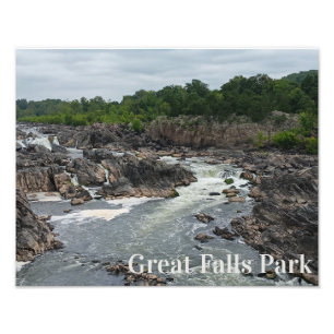 Great Falls Park Potomac River, Mather Gorge Fotodruck