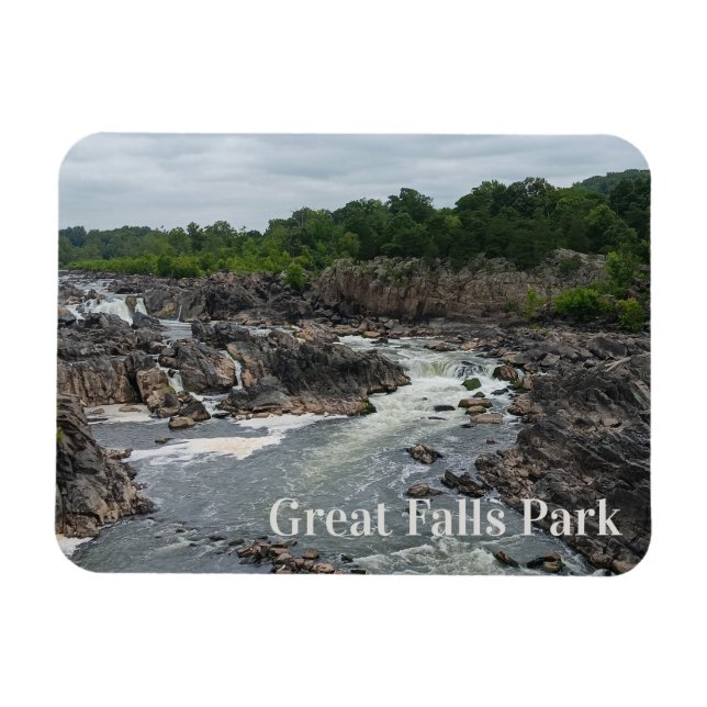 Great Falls Park Potomac River, Mather Gorge Magnet (Horizontal)