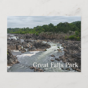 Great Falls Park Potomac River, Mather Gorge Postkarte