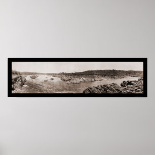 Great Falls Potomac Foto 1909 Poster