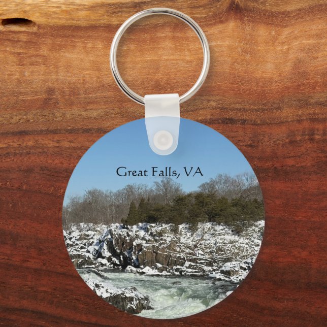 Great Falls VA Schlüsselkette Schlüsselanhänger (Vorderseite)