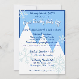 Great Family Bake Off Invitation Einladung