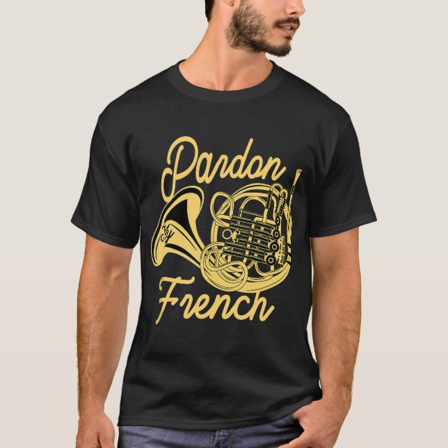Great French Horn Gift Horn Player T-Shirt (Vorderseite)