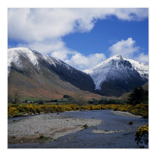 Great Gable and Kirk Fell Wasdale Lake District Poster (Vorderseite)