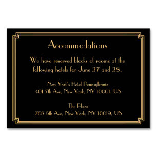 Great Gatsby Art Deco Black Wedding Unterkunft Tischnummer