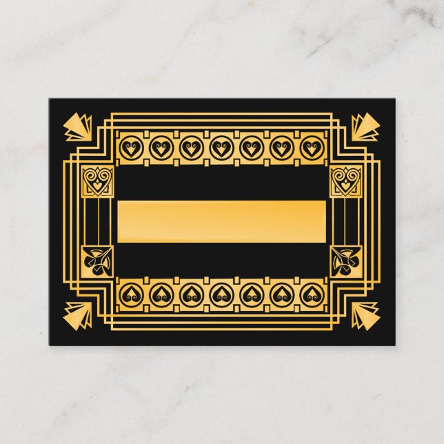 Great Gatsby Art Déco Hochzeiten Platzkarten der 1 (Vorderseite)