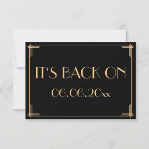 Great Gatsby Art Deco Hochzeitsstimmung Save The Date