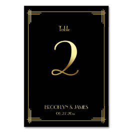 Great Gatsby Art Deco Tischnummer 2