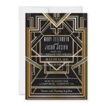 Great Gatsby Inspirierte Hochzeitseinladung