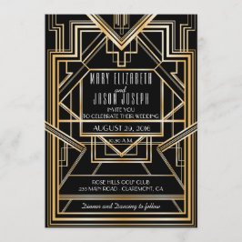 Great Gatsby Inspirierte Hochzeitseinladung Einladung