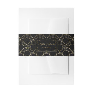 Great Gatsby Vintage Art Déco Hochzeit der 1920er Einladungsbanderole