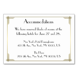 Great Gatsby White Art Deco Hochzeitsunterkunft Tischnummer