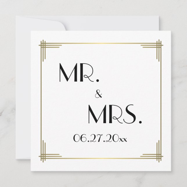 Great Gatsby White Card Card Cards (Vorderseite)