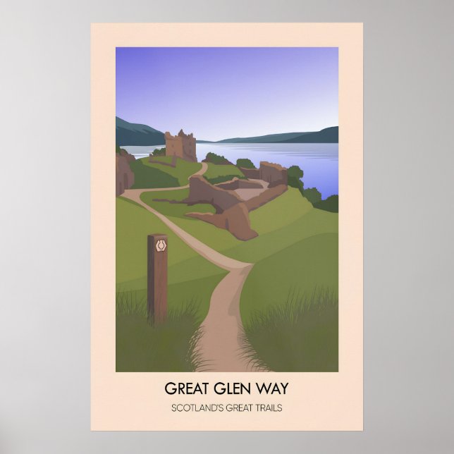 Great Glen Way Schottlands Great Trails Poster (Vorne)