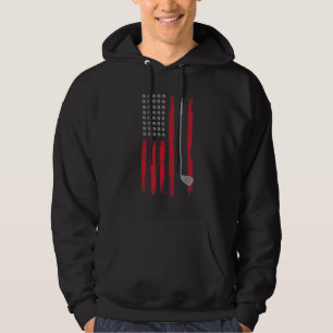 Great Golf USA Flag Design Golf Club Ball Ame Hoodie