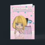 Great Granddaughter Birthday Card With Cute Little Karte<br><div class="desc">Great Granddaughter Birthday Card With Cute Little Girl And Gift</div>