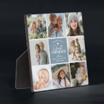 GREAT GRANDMA "die beliebteste Foto Collage" Fotoplatte<br><div class="desc">Trendy moderne Foto Collage Plaque Great Oma. Gestalten Sie Ihr persönliches Geschenk mit einer 8 (8) Foto Collage, bestehend aus einer quadratischen Bildlayoutvorlage, dem Text "die beliebteste Urgroßmutter" ein niedliches kleines Herz und Namen/s. Alle Texte und Farben können nach Ihrem persönlichen Geschmack geändert werden, indem Sie die weitere Option anpassen....</div>