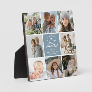 GREAT GRANDMA "die beliebteste Foto Collage" Fotoplatte