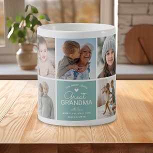 GREAT GRANDMA "die beliebteste Foto Collage" Kaffeetasse