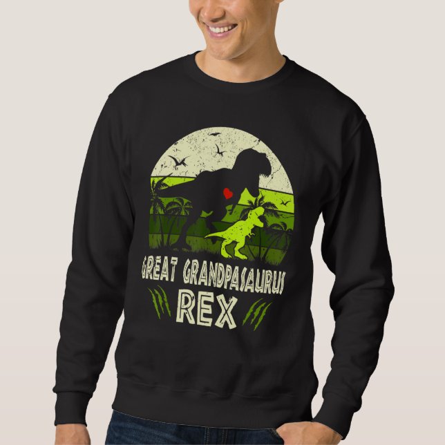 Great Grandpasaurus T Rex Dinosaurier Great Opa S Sweatshirt (Vorderseite)