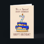 Great Grandson 7. Geburtstag, 7. Geburtstag auf Sw Karte<br><div class="desc">Lächle die Nummer sieben auf den süß-blauen Kuchen,  während dein Urenkel seinen 7. Geburtstag feiert. Die bunten Süßigkeiten,  die auf dem Kuchen verstreut sind,  werden der Feier mit Sicherheit noch mehr Süße verleihen.</div>