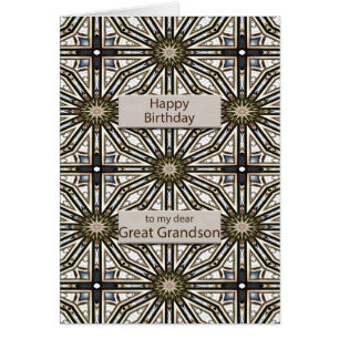 Great Grandson Birthday Abstrakt Mandala Design