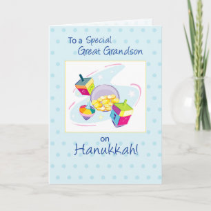 Great Grandson Hanukkah Feiertagskarte