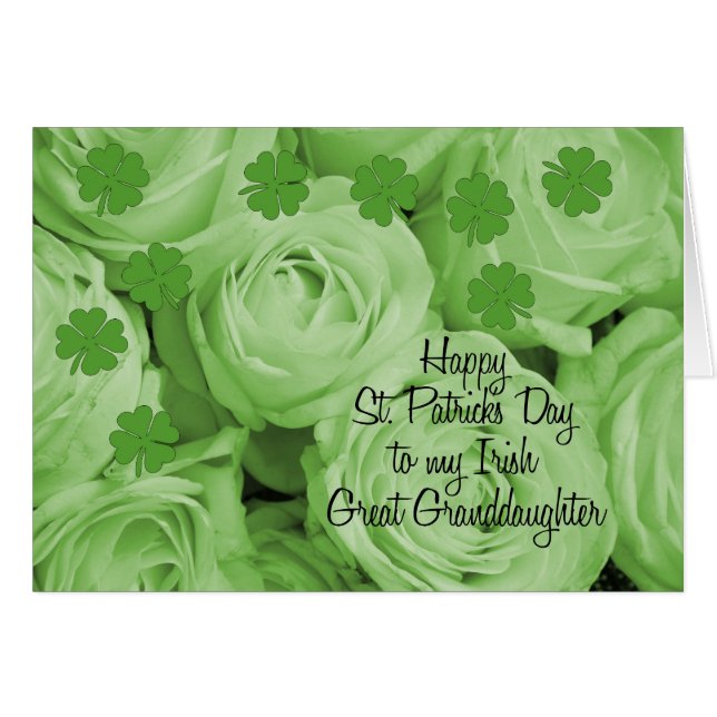 Great Grandtochter St. Patrick's Irish Rose (Vorderseite (Horizontal))