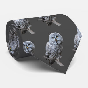Great Gray Owl Neck Tie Krawatte