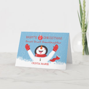 Great Great Great Grandtochter Name Weihnachten Karte