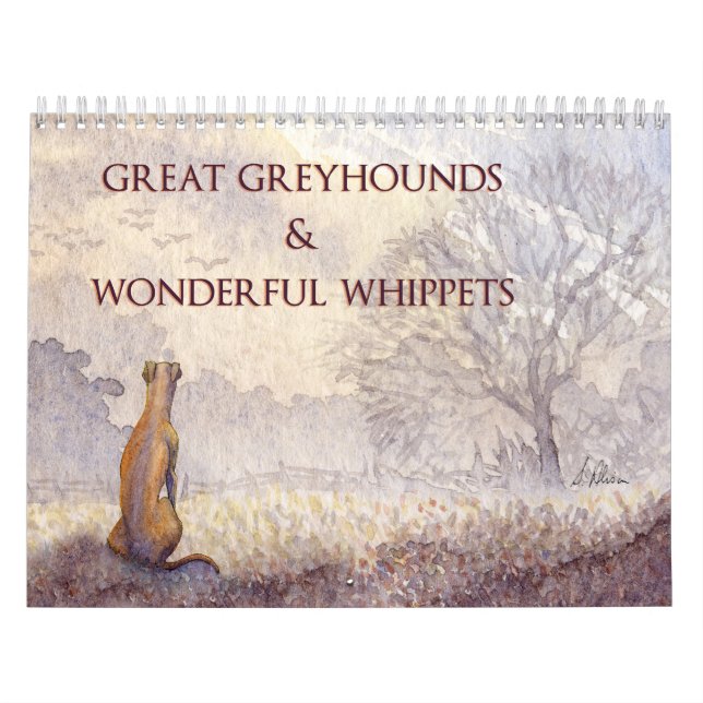 Great Greyhounds & Wonderful Whippets Kalender (Titelbild)